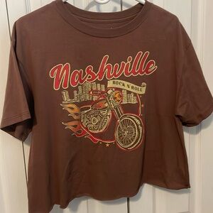 Cold Crush  Nashville Cropped Tee Women’s size Large